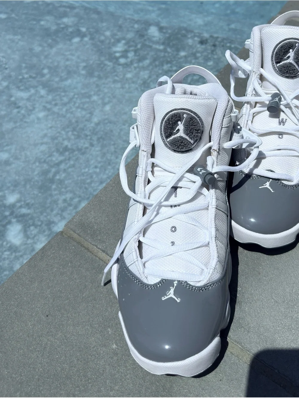 Brand New! Nike Air Jordan 6 rings White and Grey men’s sneakers